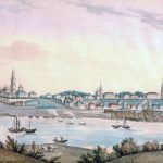 Панорама Костромы, акварель, 1857 год
